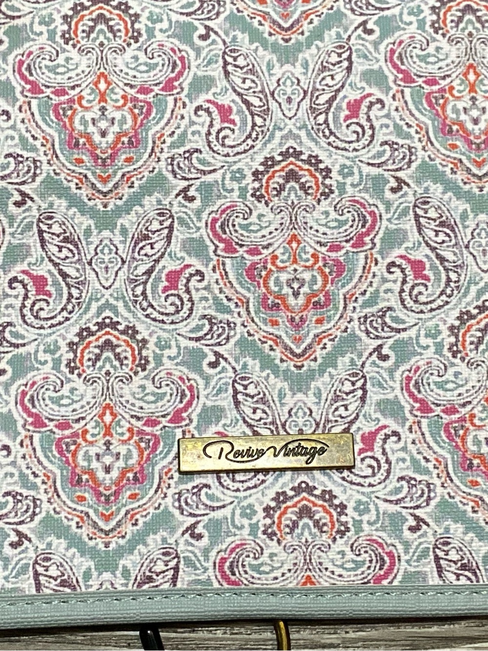 Sage & Pink Tapestry Print Travel Bag